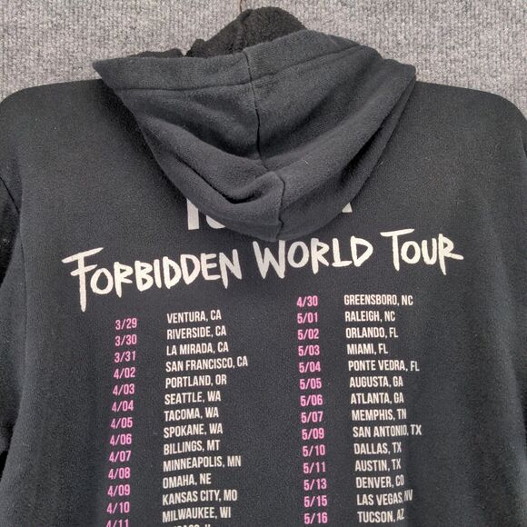 Todrick Forbidden World Tour Pullover Hoodie Mens Size Small Black Graphic Logo - Picture 10 of 16